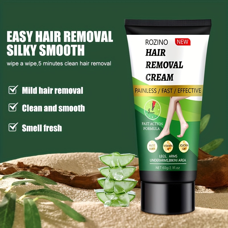 aloe vera hair removal cream for facial leg arm and underarm hair removal painless and long lasting quick cleaning hair removal cream suitable for all skin types