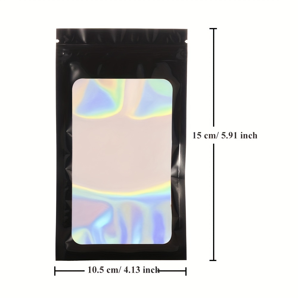 Holographic Pouch, Mini Packaging Bag, 1 Side Transparent Jewelry Packing  Bag, Resealable Ziplock Bags, Reusable Packaging Bags, Small Packaging For  Nail Accessories, Data Lightning Cables Packaging Pouch, Hairpin Eyelash  Packaging Pouches - Temu