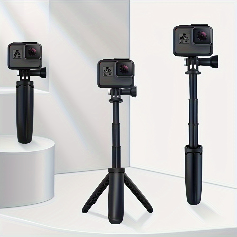 Mini trípode para teléfono, flexible, de alta calidad, compatible con  iPhone Samsung Go Pro, cámara digital pequeña, color negro