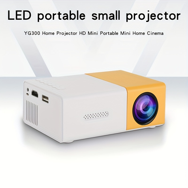 YG300 Mini Proyector Mini Portátil LED Para El Hogar Pequeño - Temu