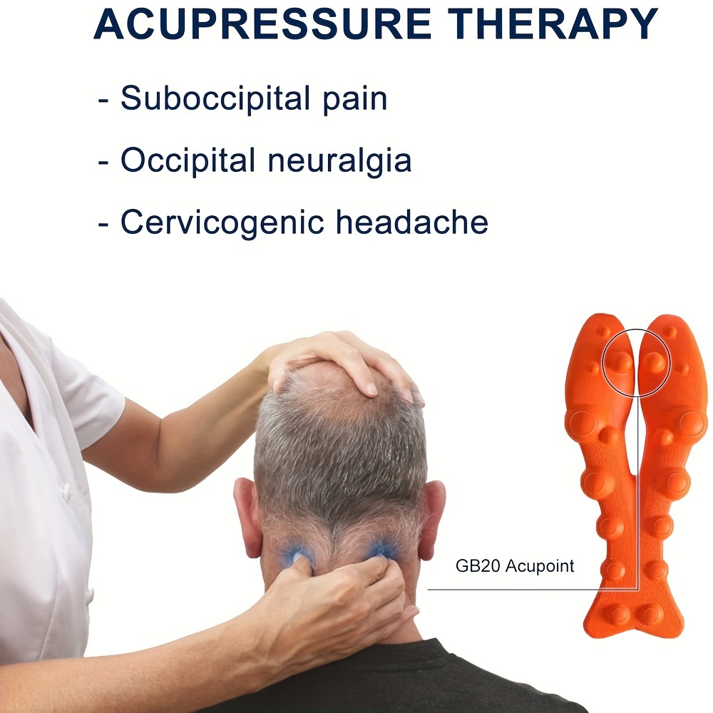 Occipital Release Tool - Trigger Point Massager Tool, Tension Headache &  Neck Pain Relief Device, Neck Release Pressure Point Massage from Head to