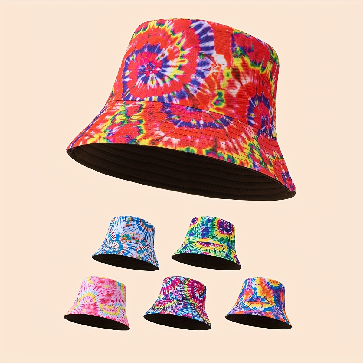 Sombrero De Pescador Con Estampado 3d Colorido A La Moda Unisex, 1
