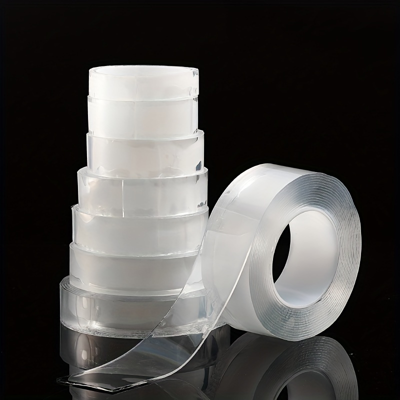 Width Transparent Double sided Tape: Reusable Seamless - Temu