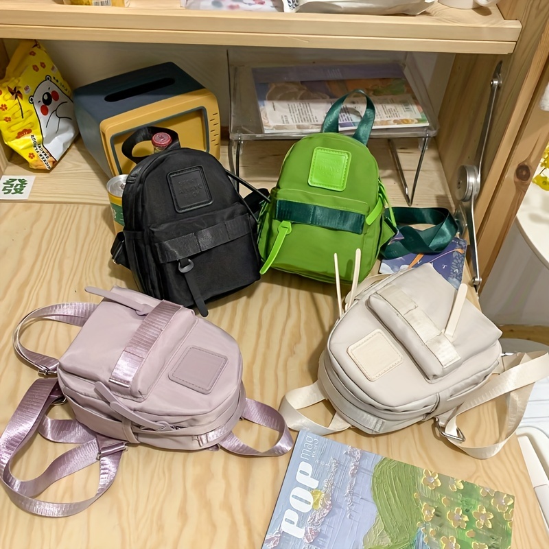 Mini Mochila A Cuadros, Mochilas Bonitas Para Mujer, Minibolsos De Piel  Sintética A La Moda Con Decoración De Letras (9,06*8,27*4,27) Pulgadas, Encuentre Increíbles Ofertas Ahora