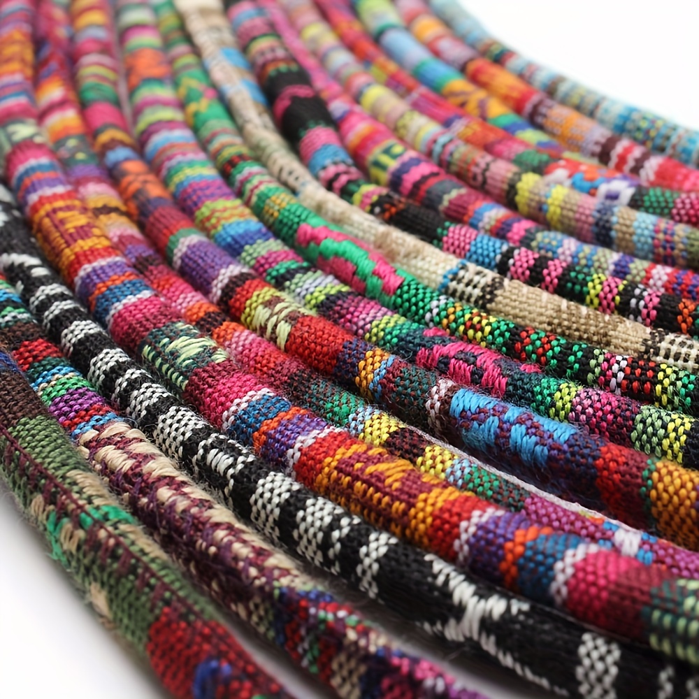 5 Meter Multi Colors Cotton Cord Handmade Round Fabric - Temu Canada