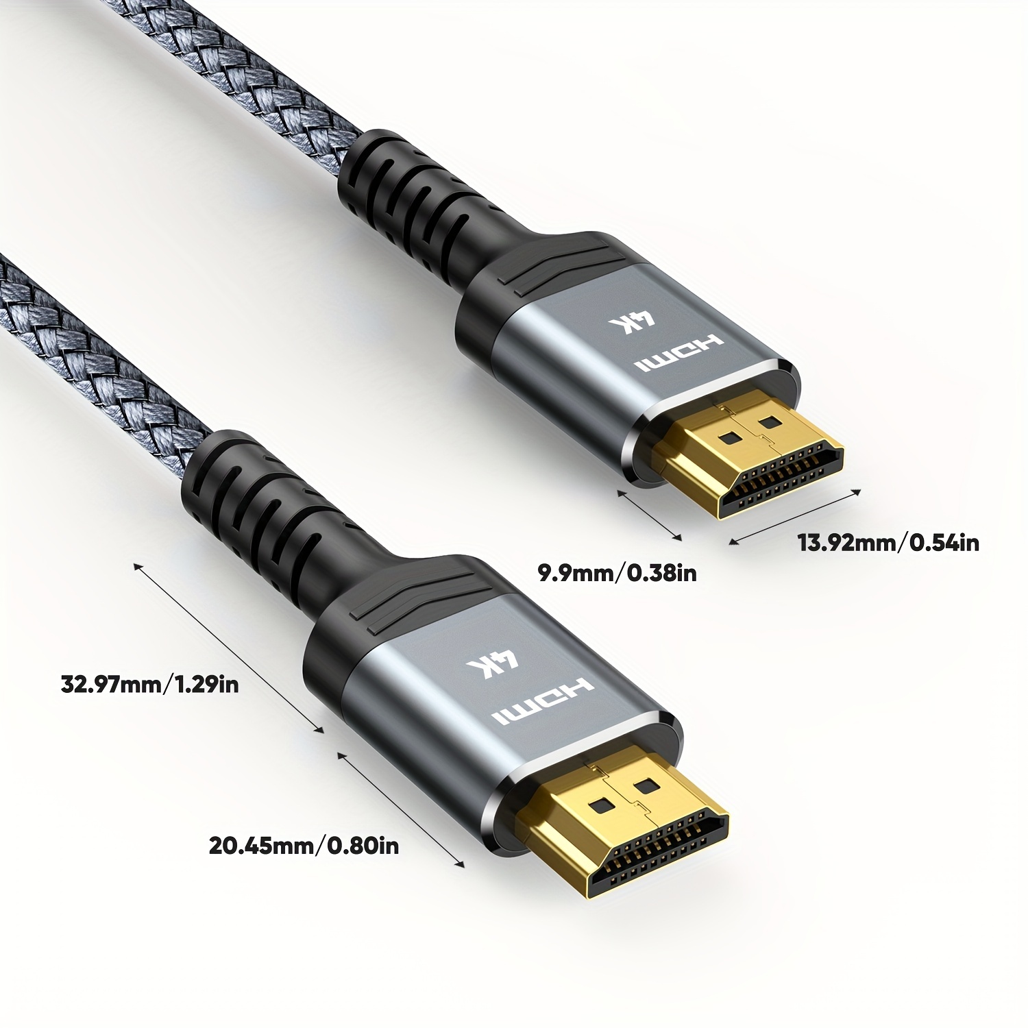 Highwings 8K 10K HDMI Cable 48Gbps 6.6FT/2M, Certified Ultra High Speed  HDMI® Cable Braided Cord-4K@120Hz 8K@60Hz, DTS:X, HDCP 2.2 & 2.3, HDR 10