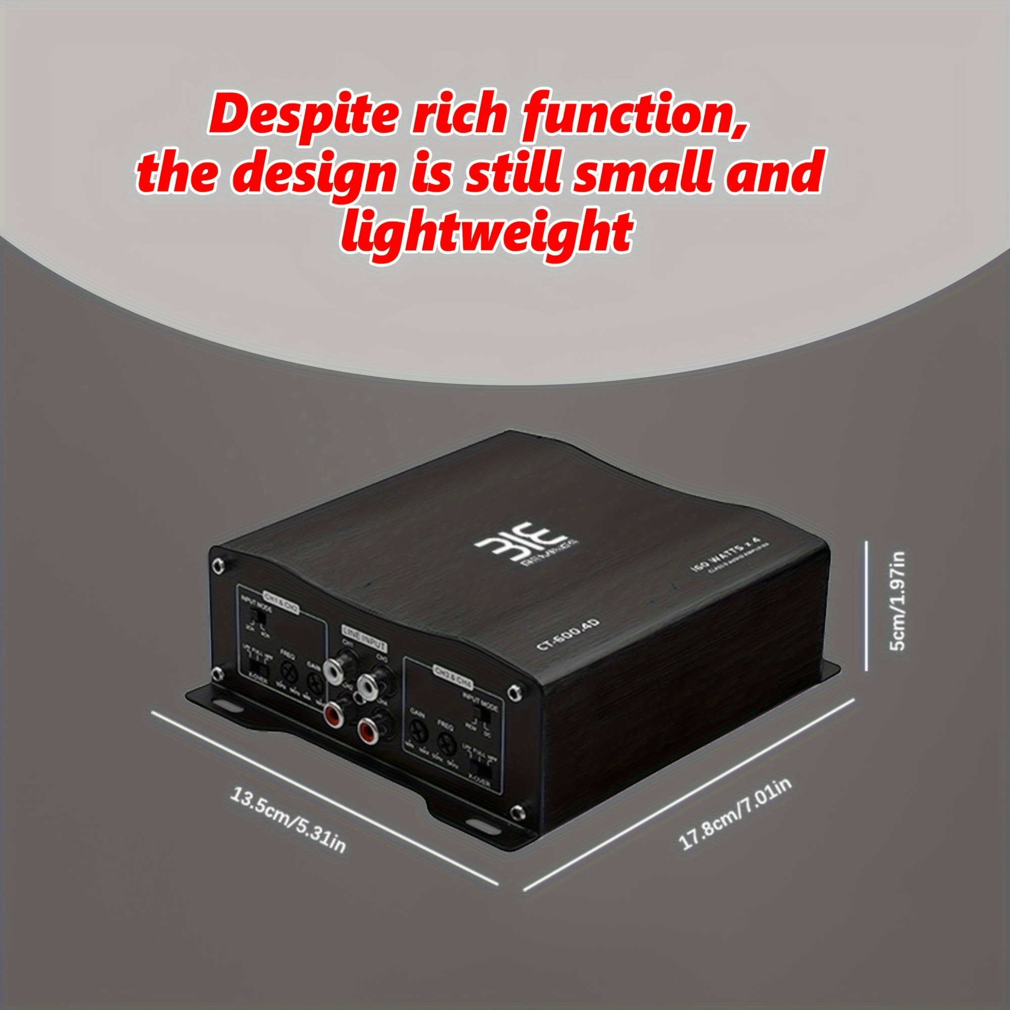 Qmf X5 Amplificador Coche Clase D Canal Único Amplificador - Temu