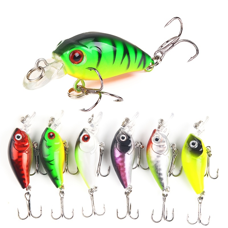 Minnow Fishing Lure Wobbler Artificial Jerkbait Treble Hooks - Temu