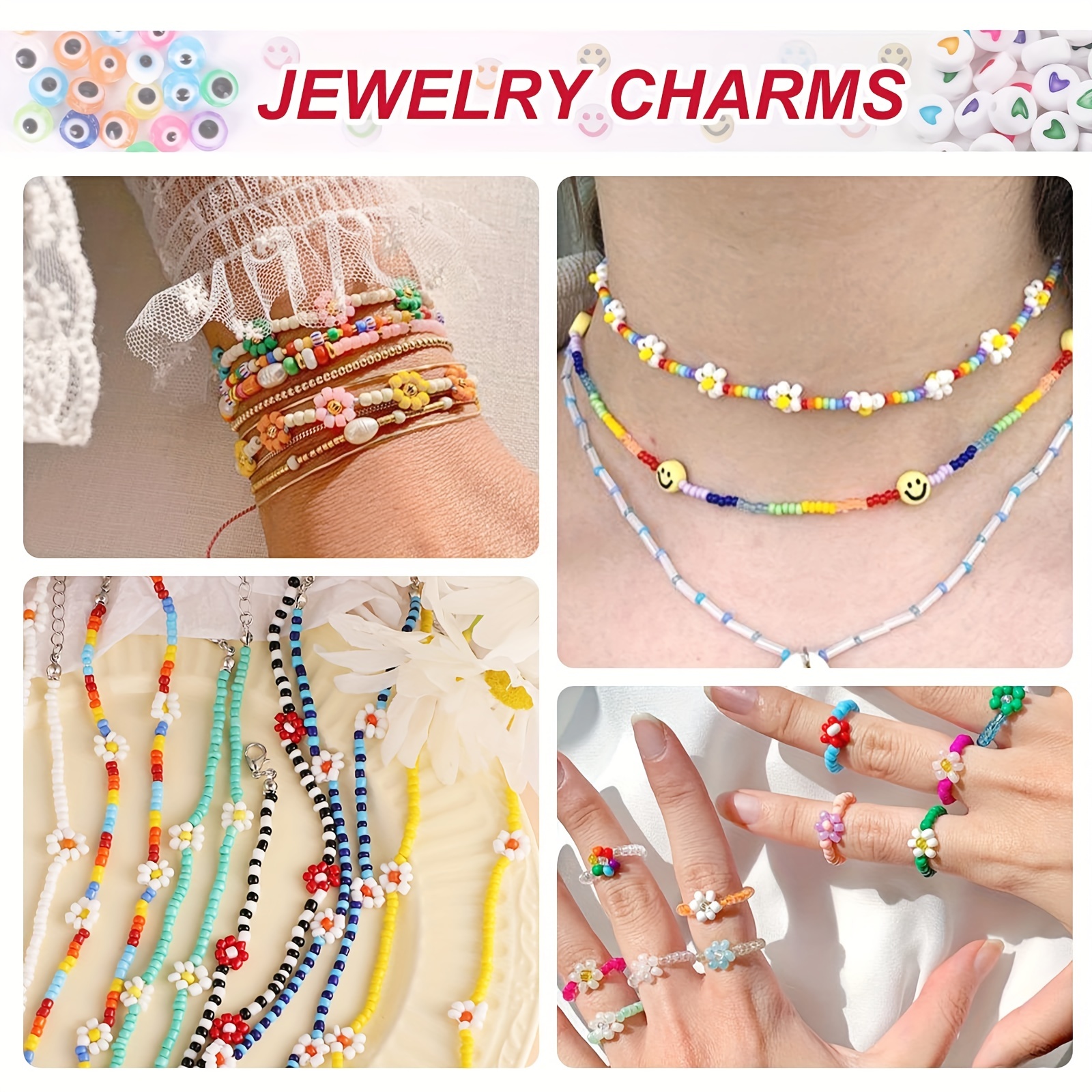 Beads Pendant Necklaces Bracelets Kit Beads