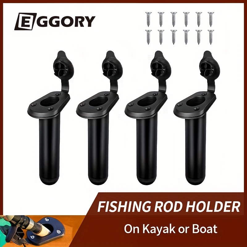 2pcs Boat Rod Holder Rack, Stainless Steel Rail Double Wire Mounted Clamp  On Rod Holder For Fishing Boat Kayak
