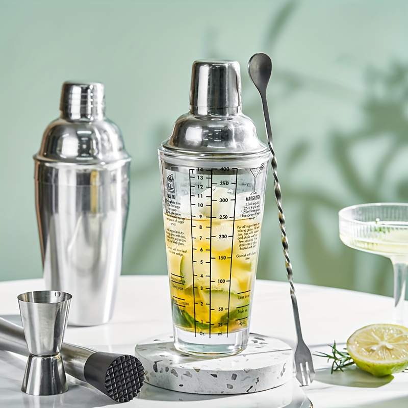 Cocktail Shaker Martini Shaker Drink Shaker With Built in - Temu
