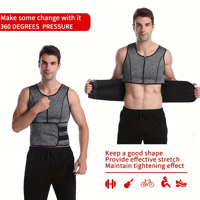 Mens Be In Shape Waist Trainer Vest For Slimming, Tummy Control