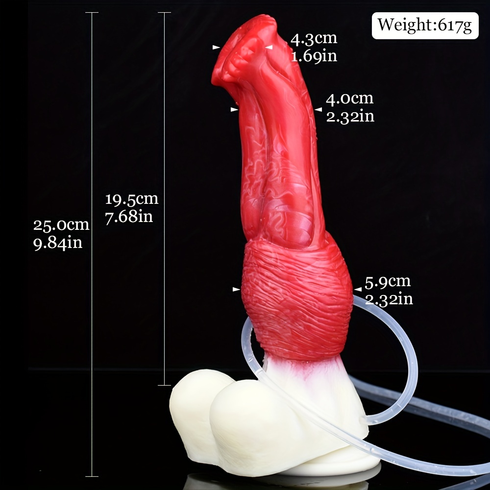 1pc 9 84in Realistico Spruzzo D'acqua Cavallo Dildo In - Temu Italy