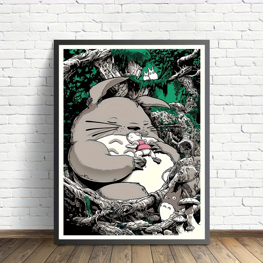 Cute Anime Cat Canvas Print Posters Kitty Cartoon Canvas - Temu