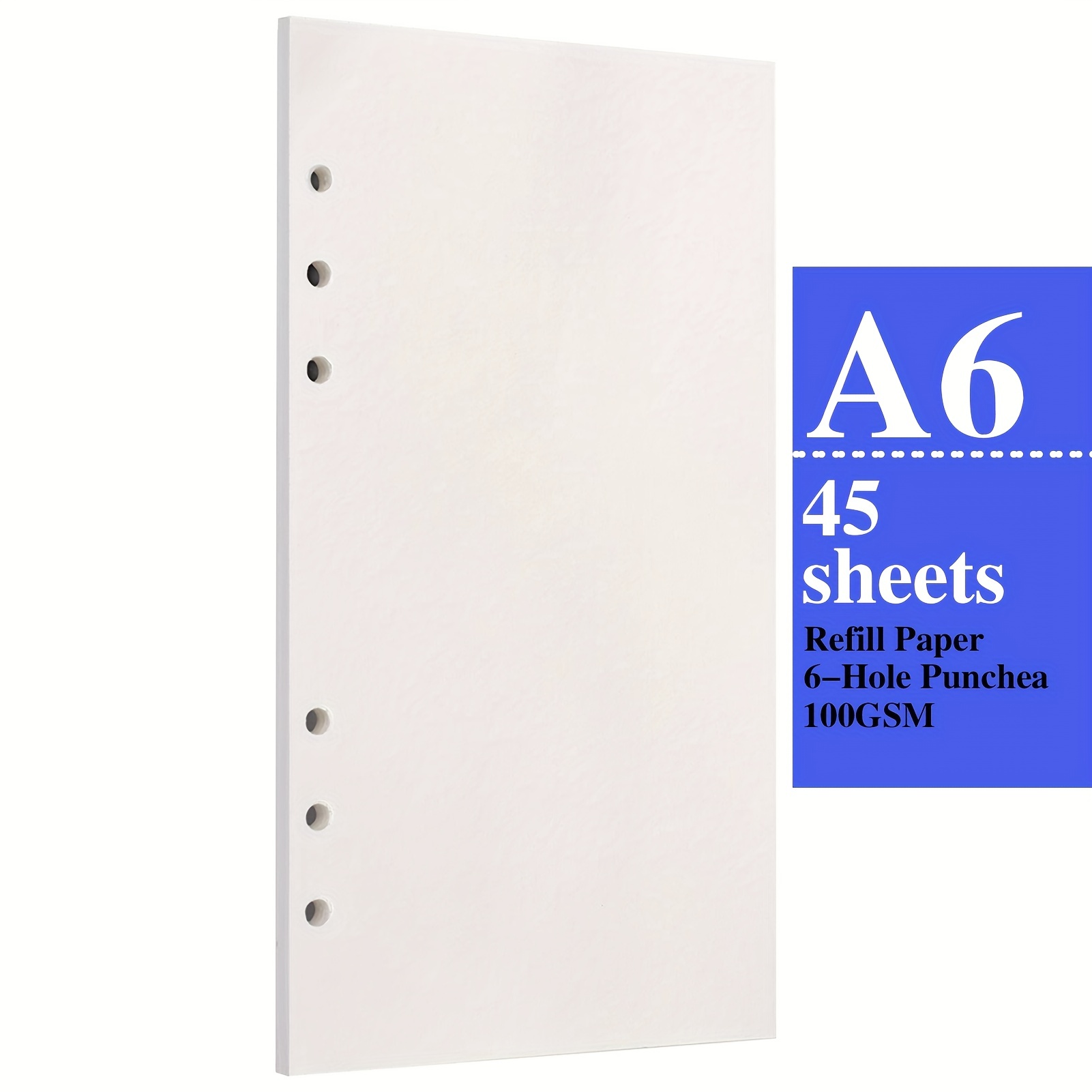 A5/a6 Colorful 6 hole Punched Ruled Refills Inserts For - Temu