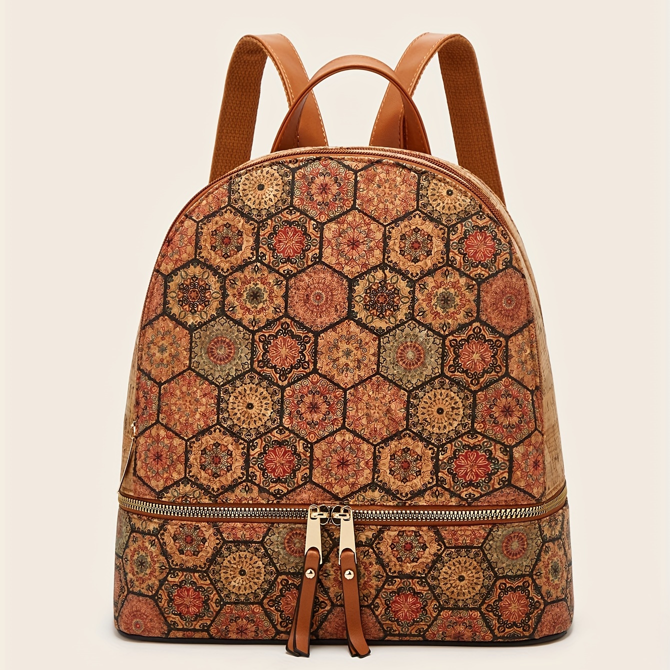 Mini Printed Backpack For Women, Faux Leather Purse With Adjustable Strap,  Casual Zipper Shoulder Bag, Bag - Temu Israel