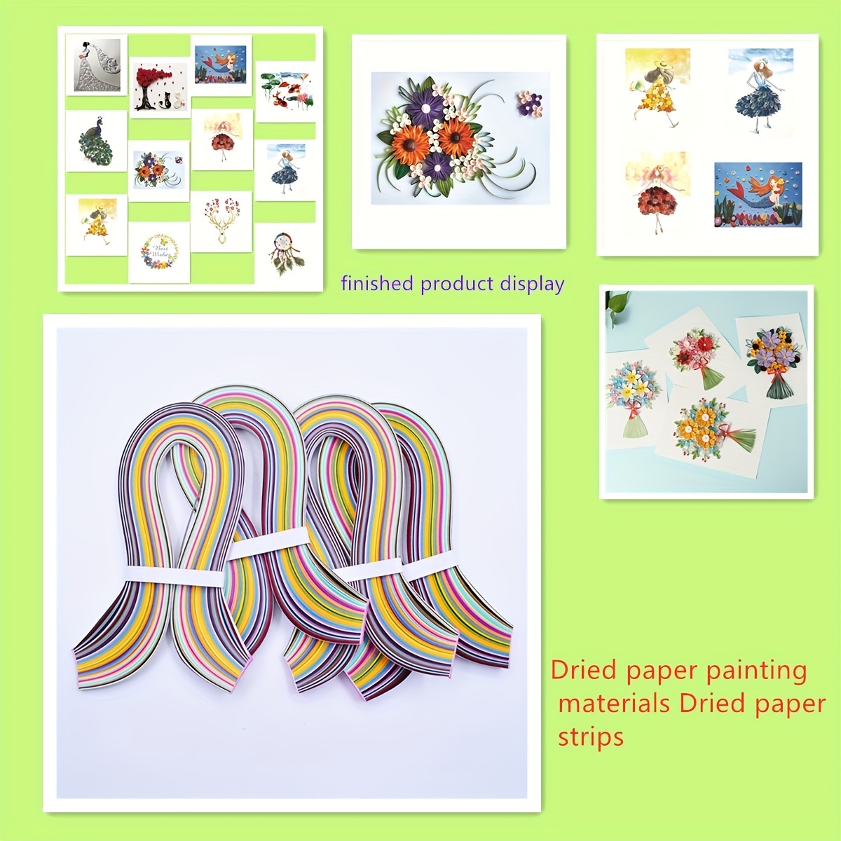 Quilling Kit, Quilling Paper Strips and Tools Supplies for Beginners