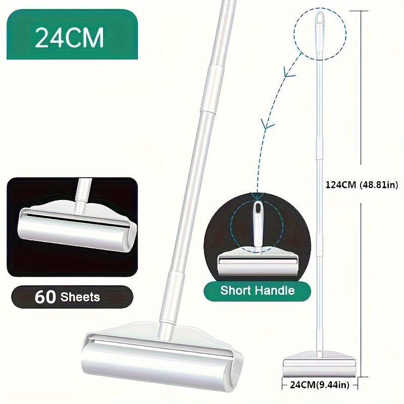 Long/short Handle Roller Sticky Diagonal Tear Design Sticky - Temu