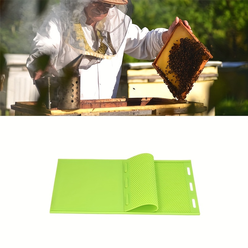 

1pc Fdit Silicone Beeswax Sheet Mold, 5.4mm Nest Foundation Machine Manual Rubber Nest Foundation Mold Beeswax Foundation Press Mold Beekeeper Equipment