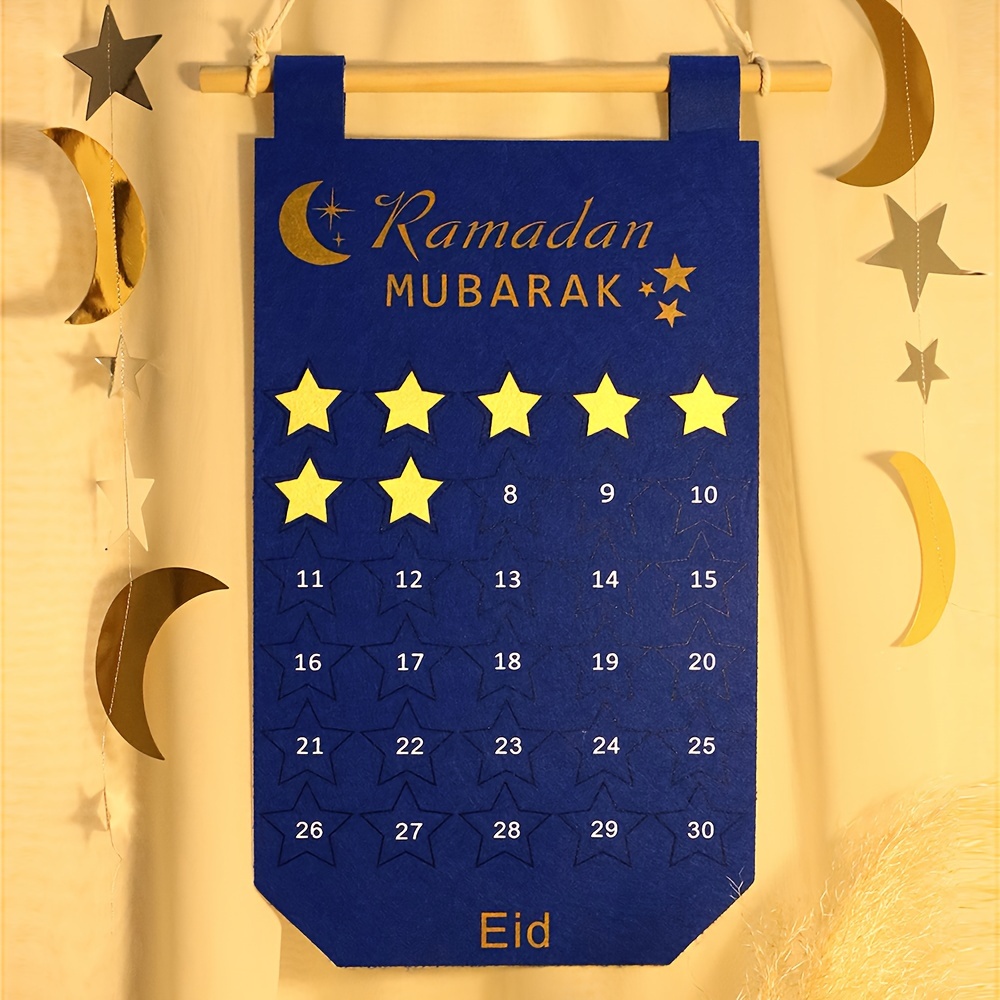 1pc Calendrier De Compte À Rebours De Ramadan Décoration En - Temu Belgium