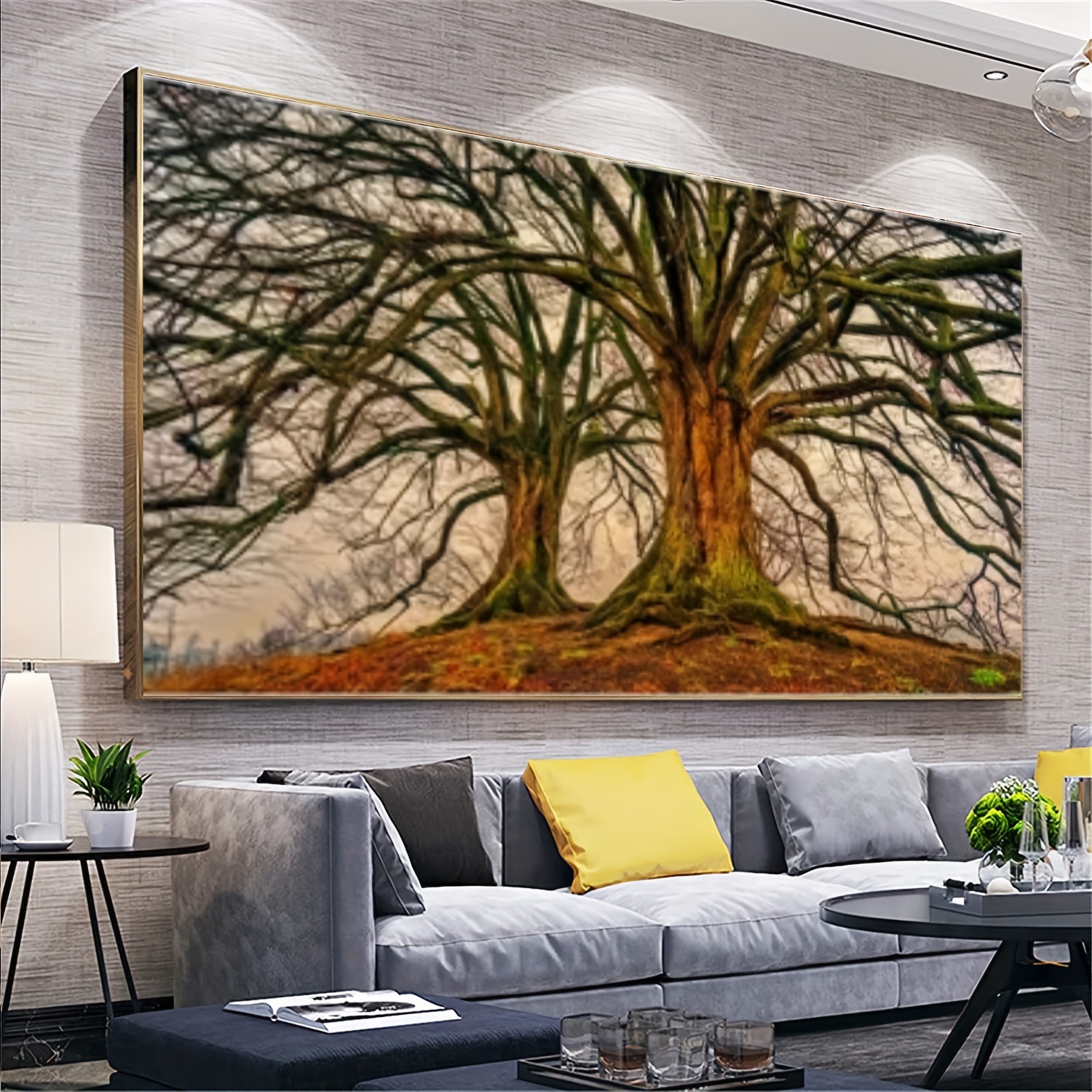 5d Diamond Art Painting Corol Tree landscape Large Size - Temu