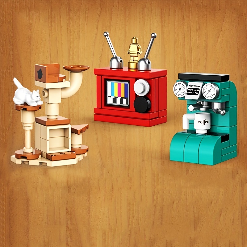 Coffee Machine Toy Building Set, Compatible With Home Dcor