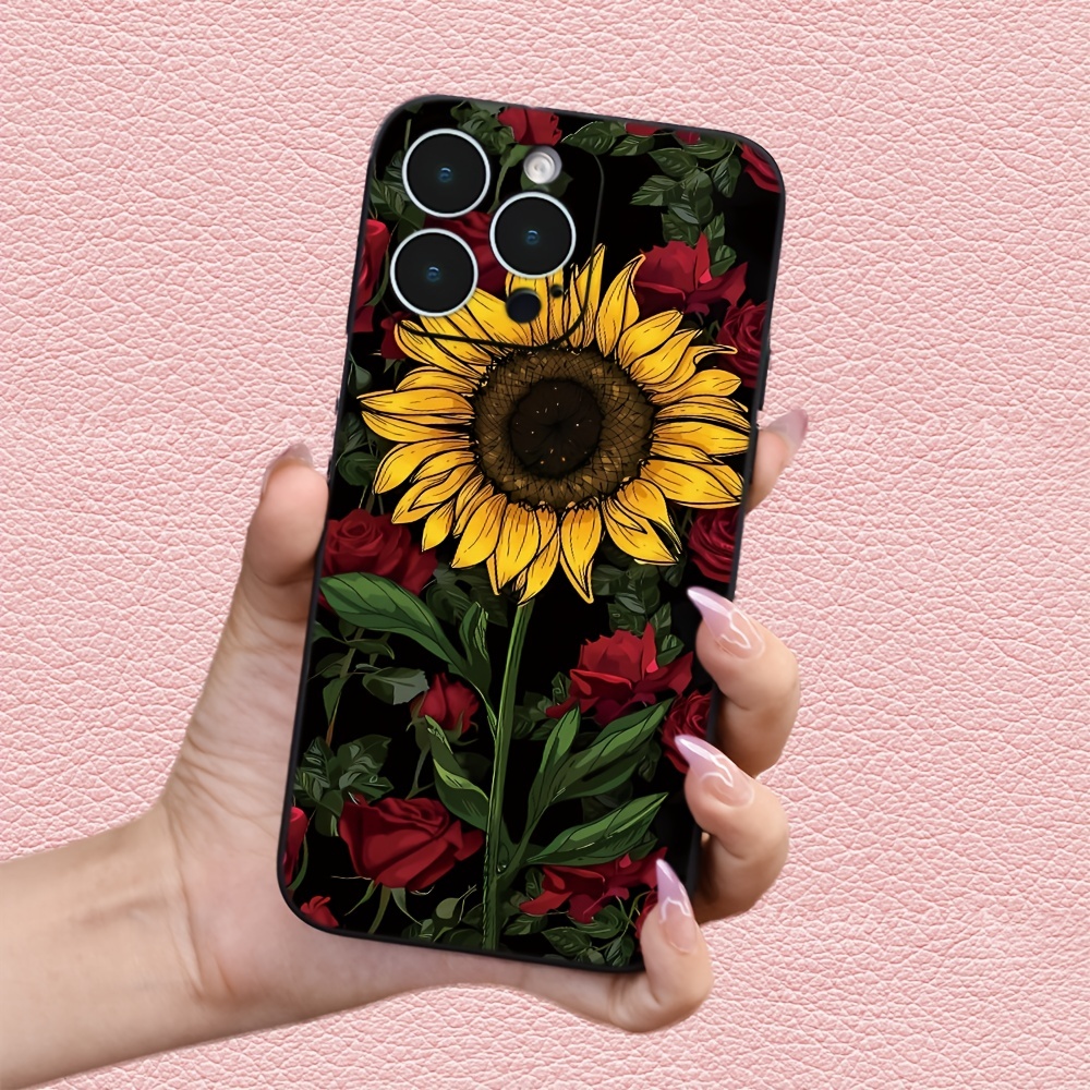 

Sunflower Rose Print Phone Case Suitable For Iphone 14 13 12 11 Xs Xr X 7 8 Plus Pro Max Mini