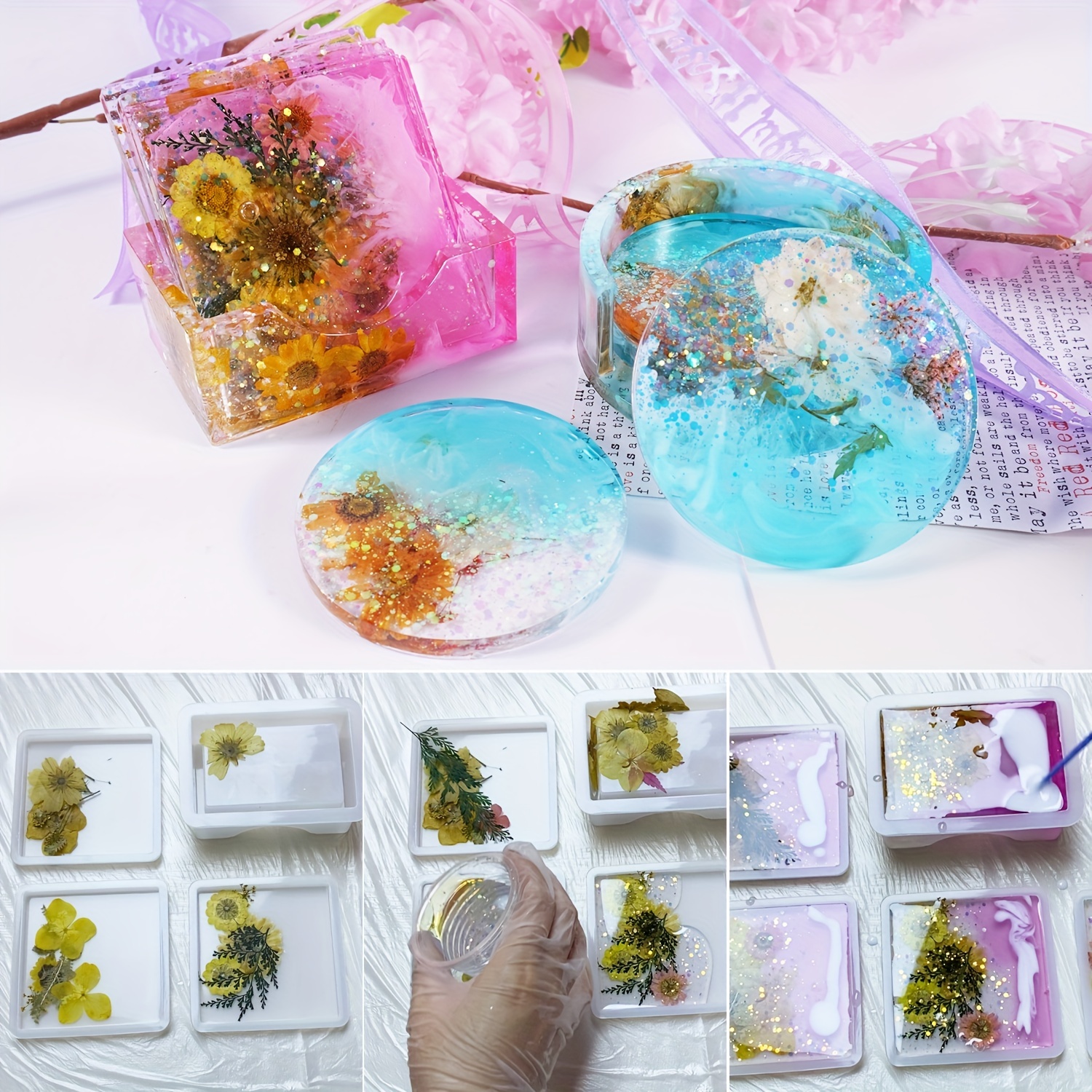 Shaker Molds Resin Craft Kit, Craft Kit, DIY Ideas, Gift for Her, DIY  Box