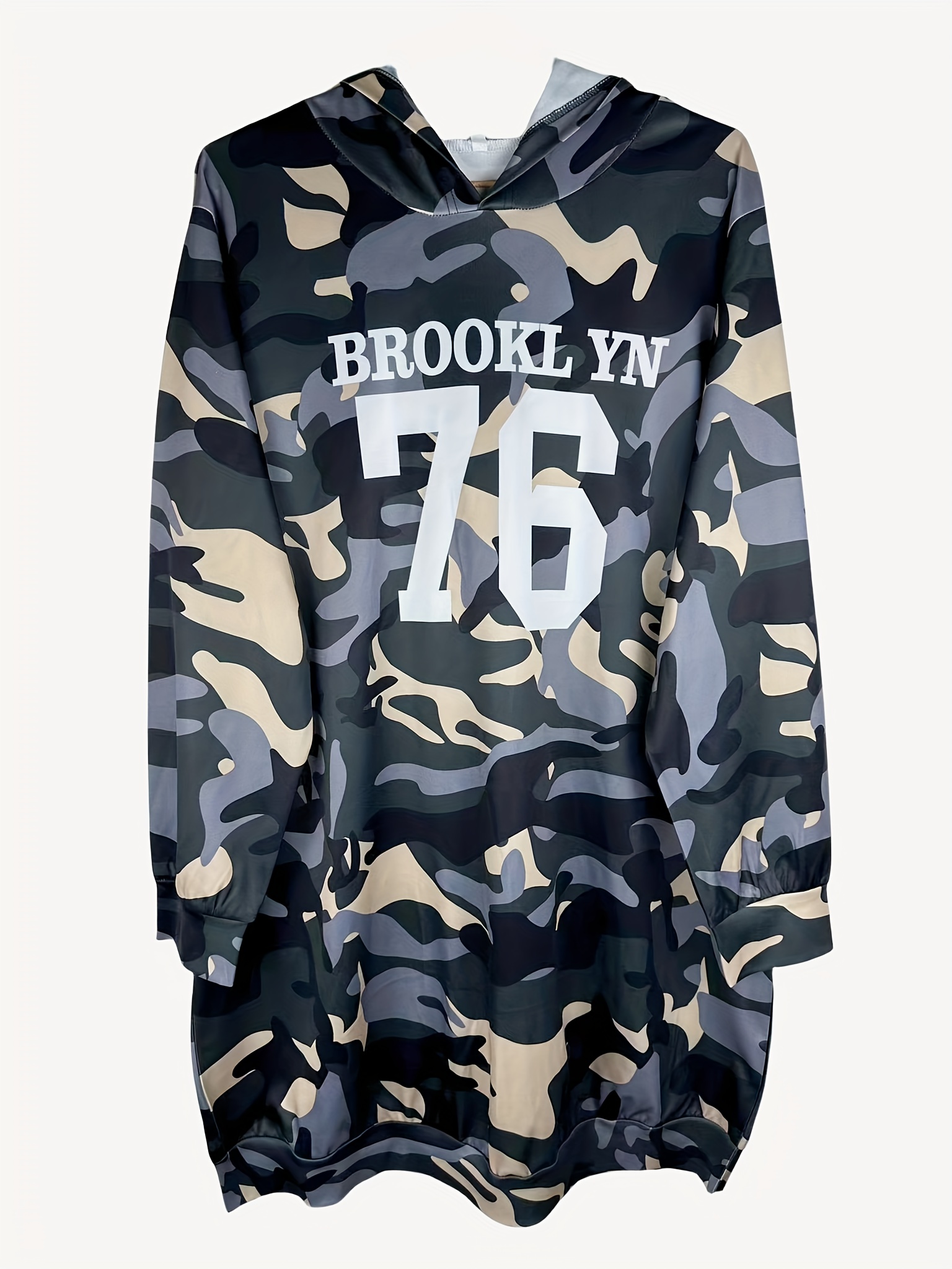 Plus Brooklyn New York Printed Sweat Dress