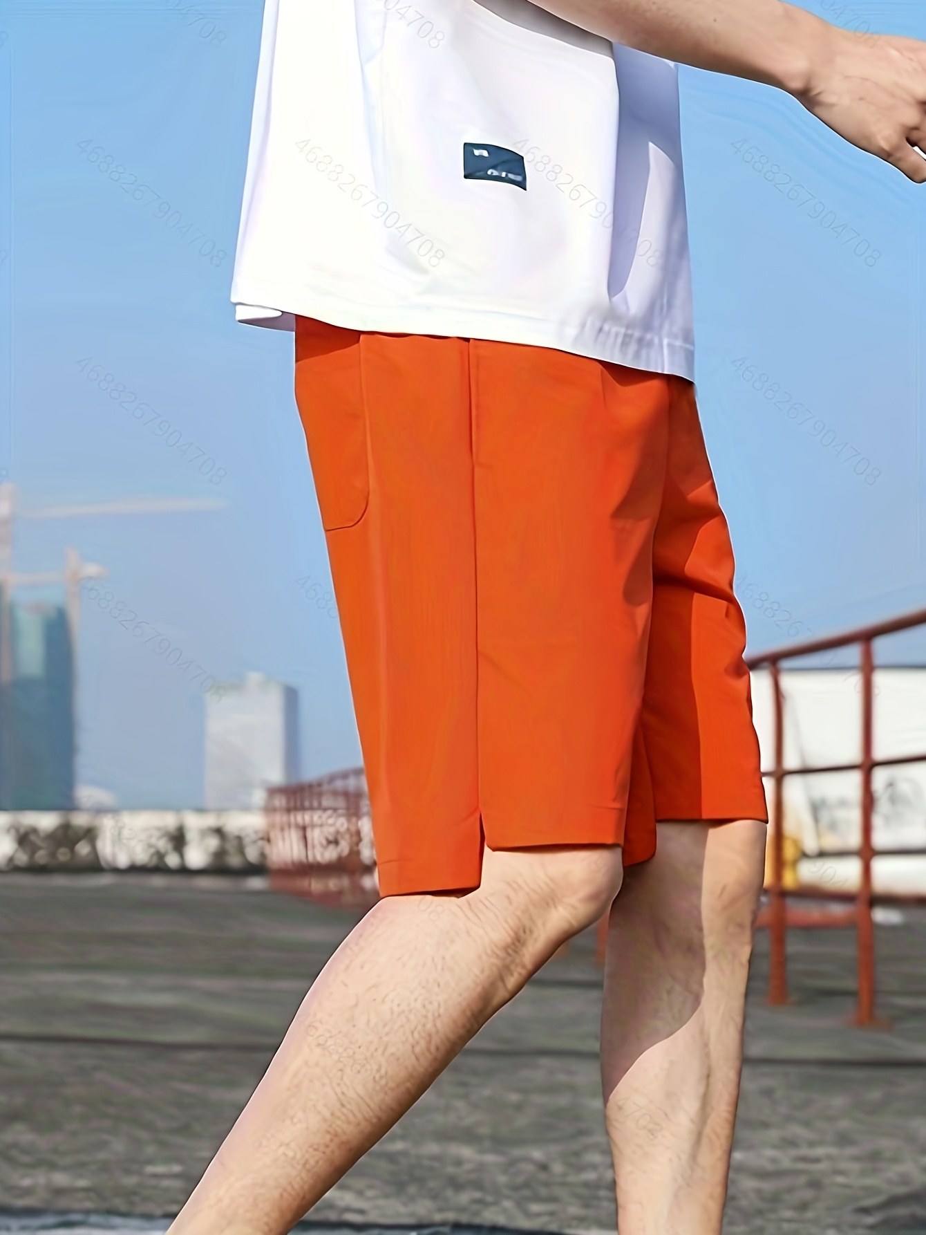 Orange shorts plus outlet size