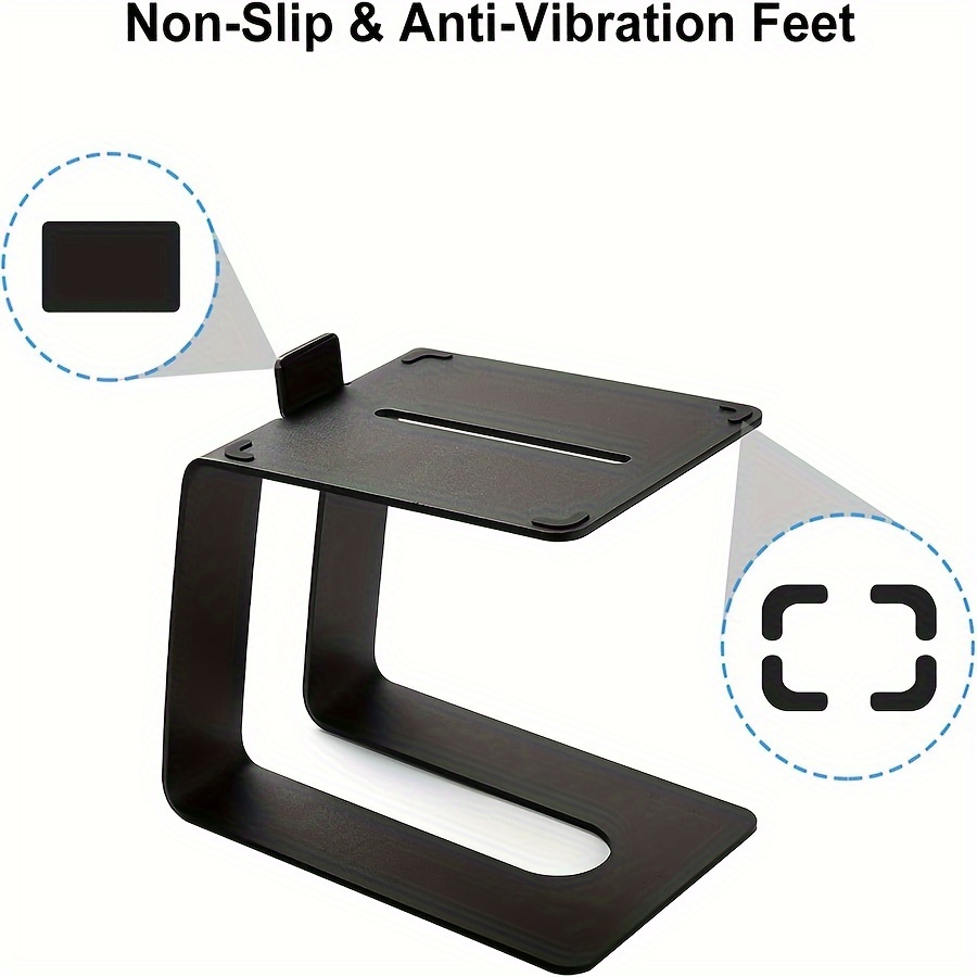  HumanCentric Soporte de altavoz de escritorio, soporte de  altavoz de escritorio para altavoces pequeños, elevador de altavoz de cuña  angular de silicona antivibración para computadora, estantería y soporte de  altavoz de