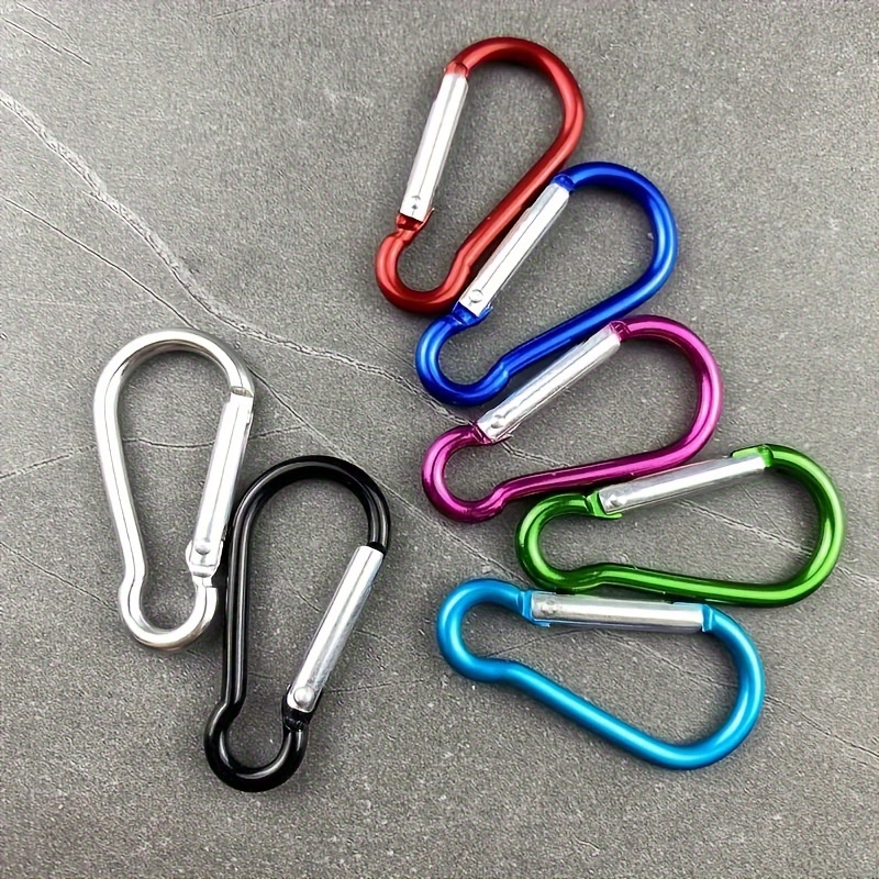 6pcs Lobster Clasp Buckle Keychian Mini Carabiners Outdoor Camping Hiking  Buckles Alloy Spring Snap Hooks Keychains Tool Clips - AliExpress