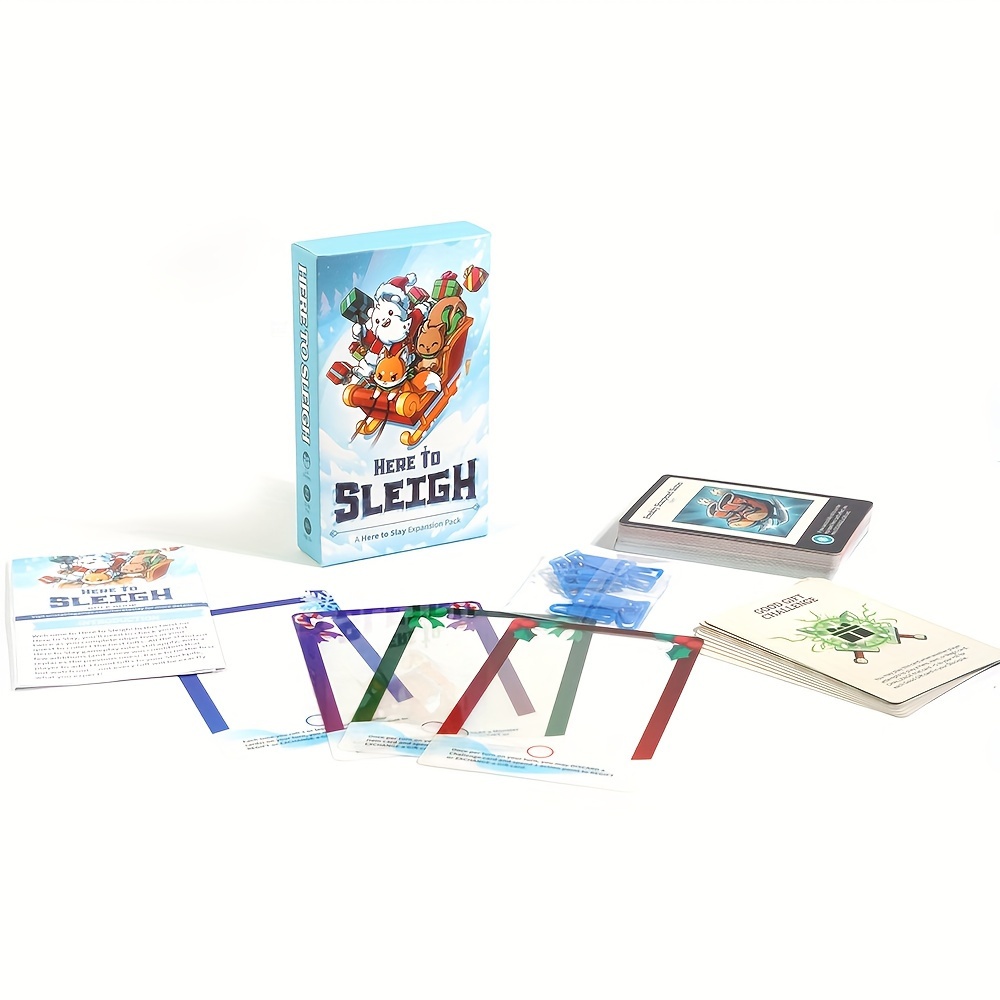 Here to Slay Here to Sleigh Holiday Expansion Pack Strategic role playing  card game for kids teens adults 2-6 player - AliExpress