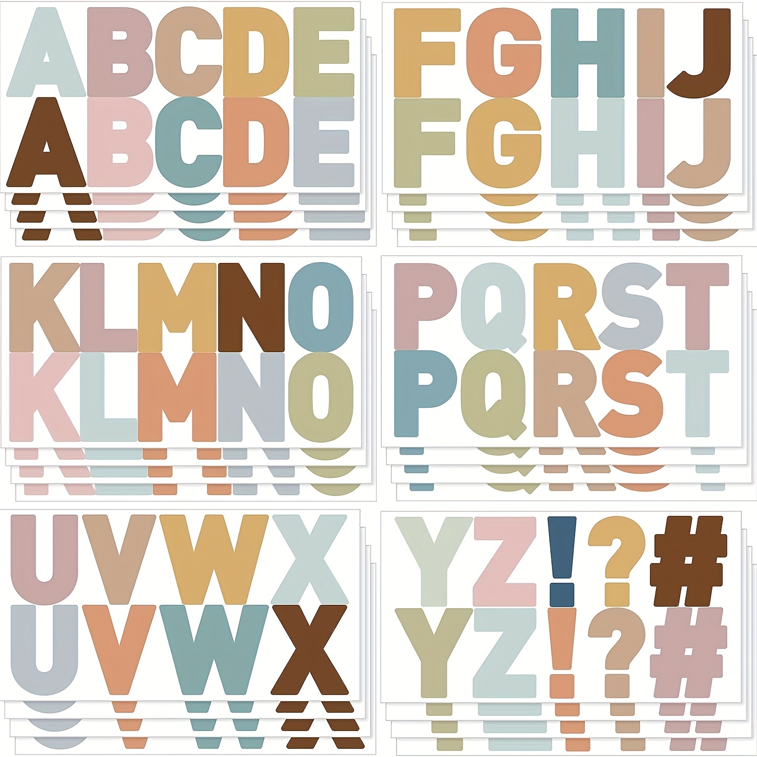 26 Letters + 3 Punctuation Stickers Letter Stickers Self - Temu