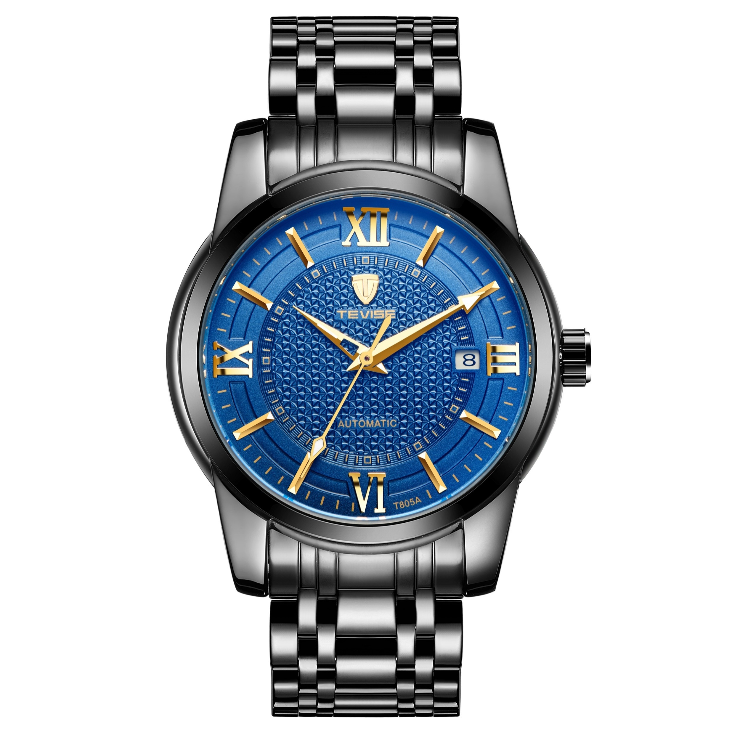 Tevise Men s Wristwatch With Stainless Steel Strap Glow Temu