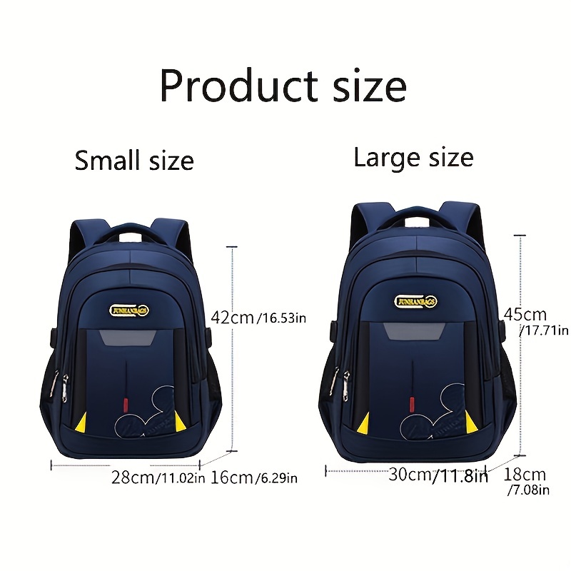 Kid's Large Capacity School Bag Load Reduction Backpack