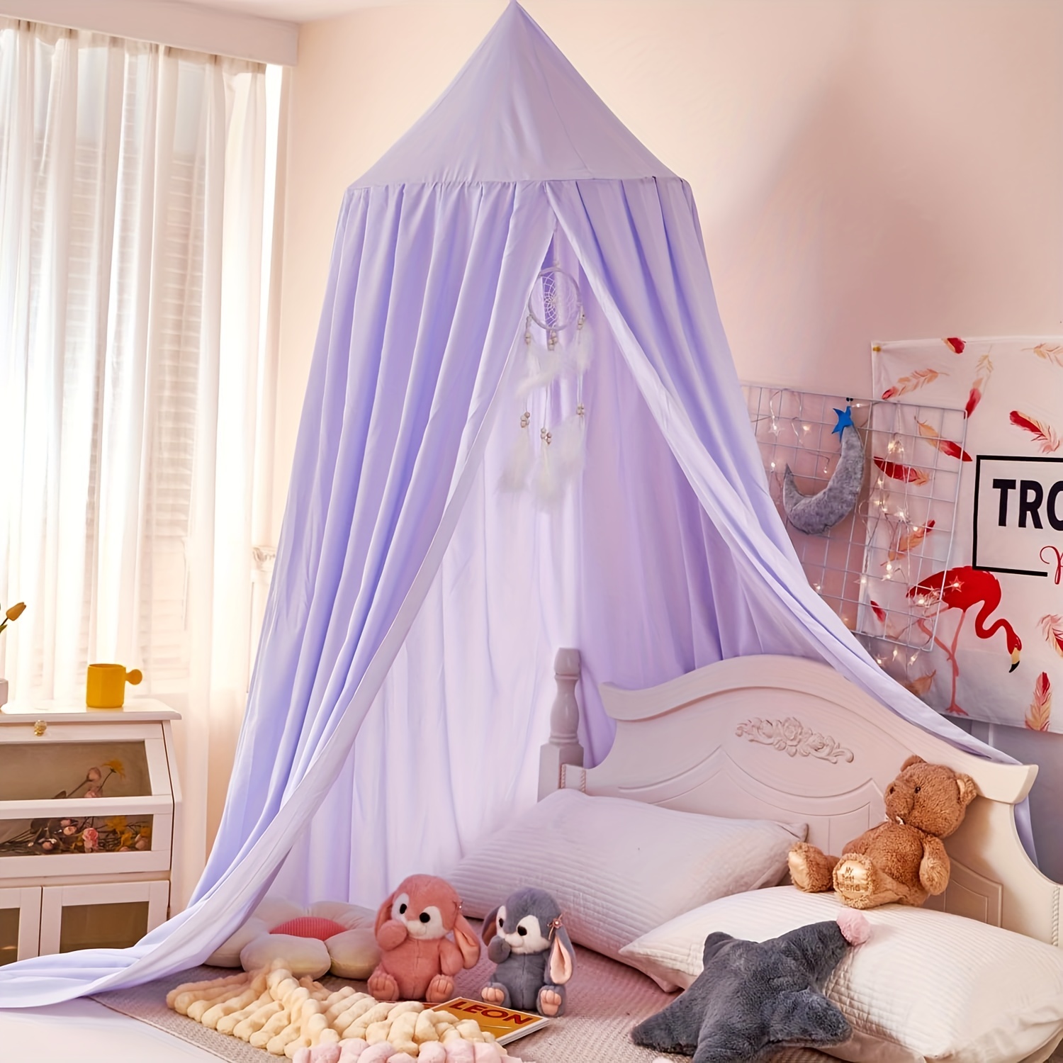 Kid Mosquito Net Princess Decor Canopy Kids Bed Soft Durable
