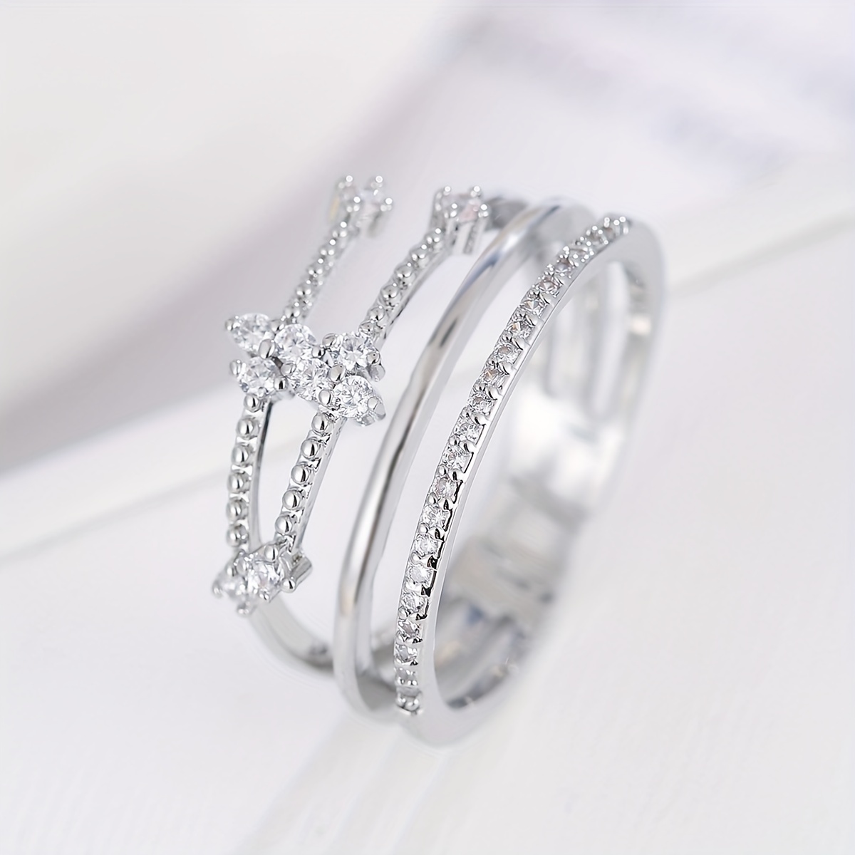 Men's Copper Zircon Ring