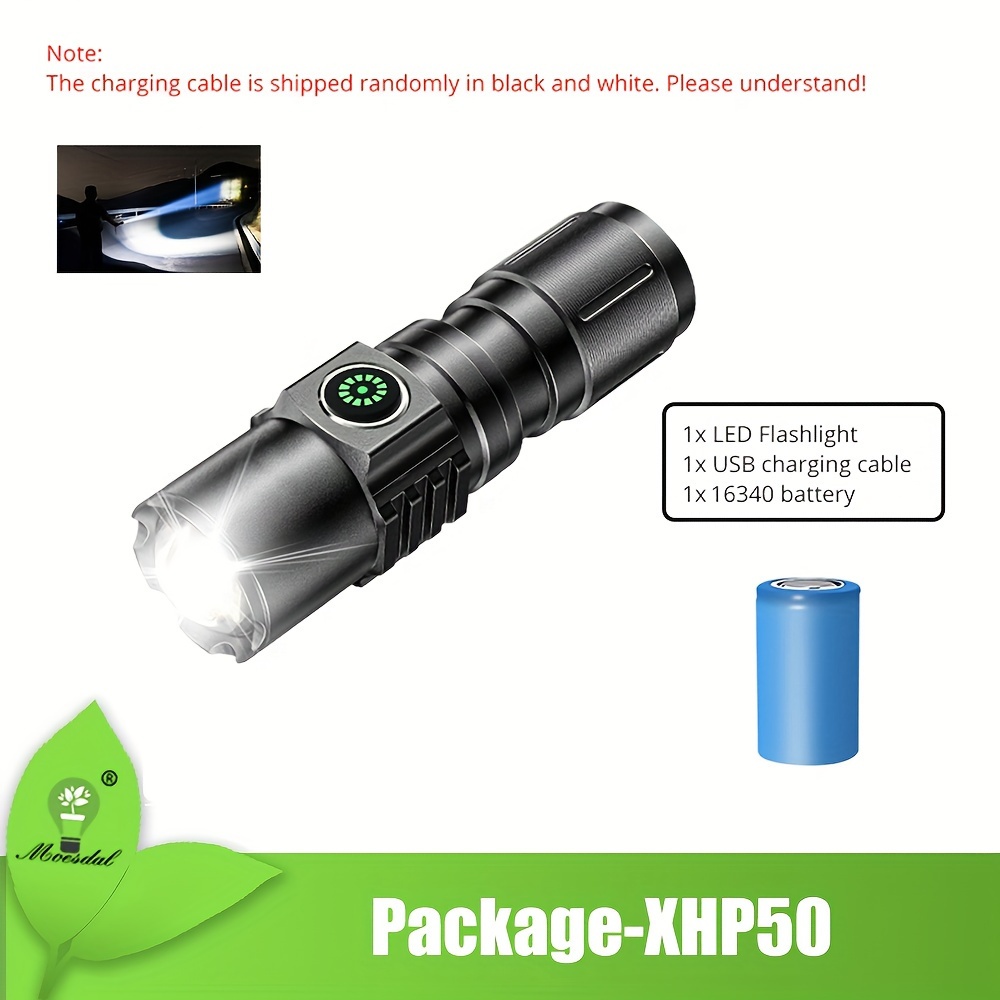 Ultra Powerful Flashlight 2000M High Power Rechargeable LED Flash Lights  Zoomable Tactical Torch Lamp Waterproof Camping