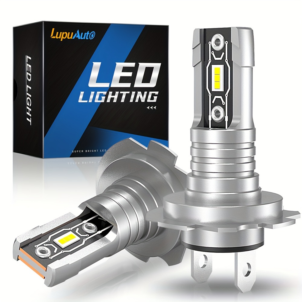 Ampoules de phares LED H7 super lumineuses, 18 000lm, 60 W, 6000 K