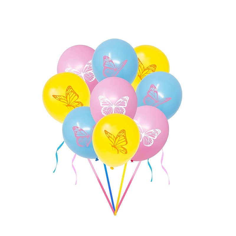 Butterfly Patterned Balloon Birthday Party Balloon Party Temu Australia