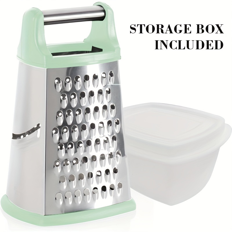 Cheese Grater Easy to Use Graters for Kitchen with Container and Lid for  Cheese, Vegetables, Ginger