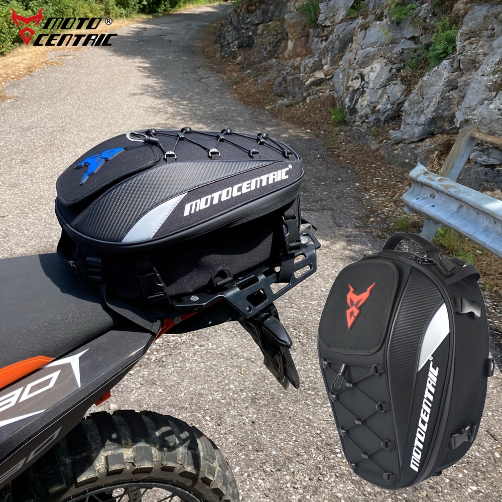 MOTOCENTRIC Wasserdichte Motorrad-Hecktasche, Multifunktionale, Langlebige  Rücksitztasche, 37 L, Hoher Fassungsvermögen, Fahrerhelm-Rucksack