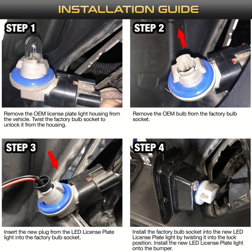 2pcs Luz matricula led luces LED para matrícula compatible con BMW