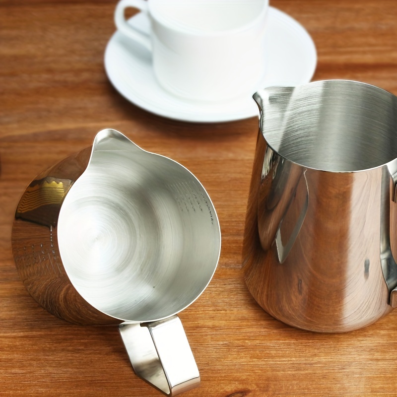 Stainless Steel Coffee Jacquard Cup With Scale Pointed Nose - Temu