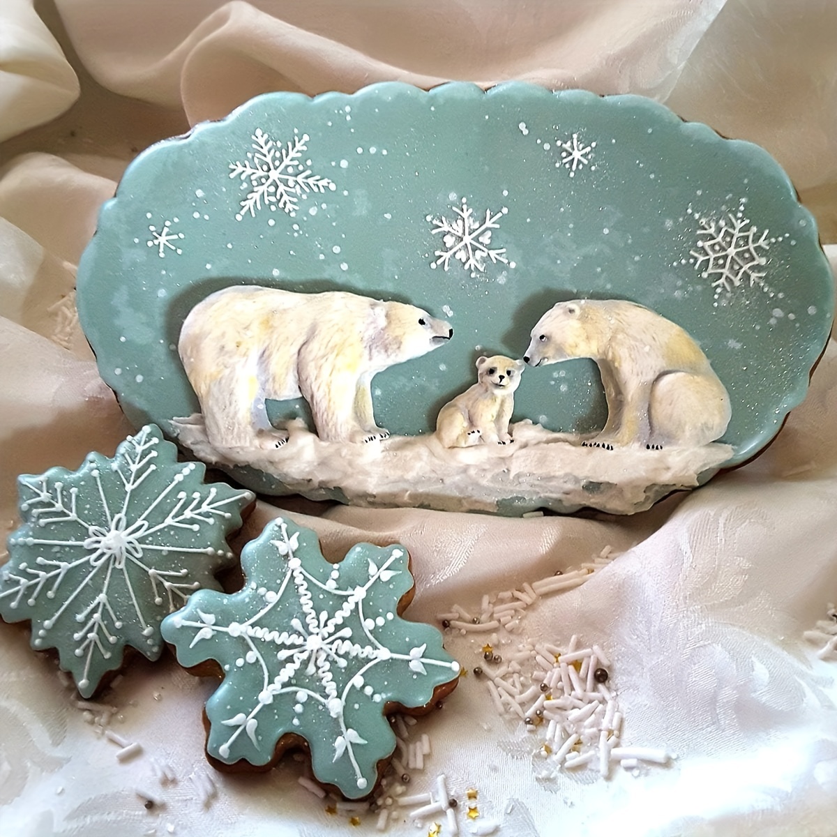 Polar bear & Penguin Ice Mold - Sköl