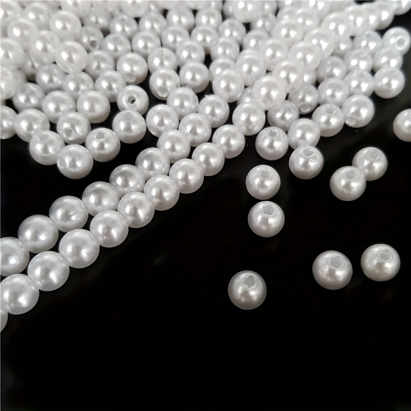 White Special shaped Artificial Pearl Beads Diy - Temu