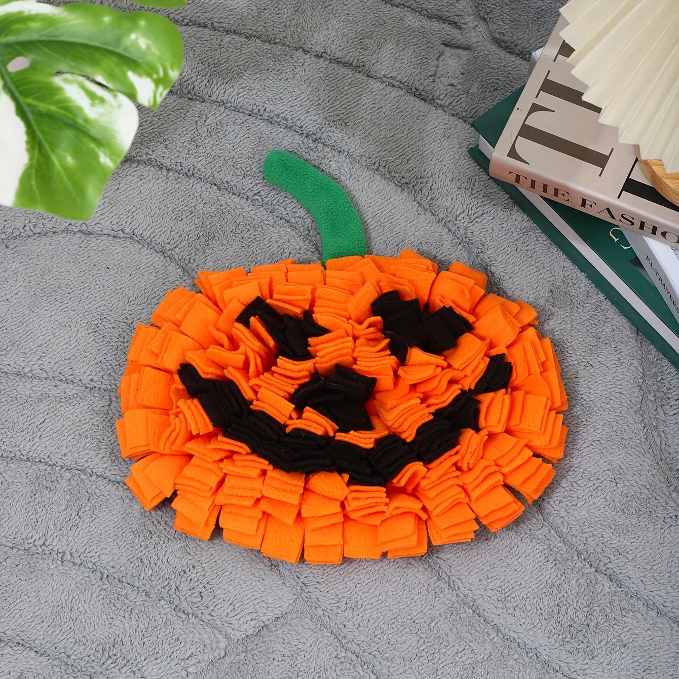 Dog Snuffle Mat Halloween Pumpkin Shape Pet Slow Feeding Pad Pet