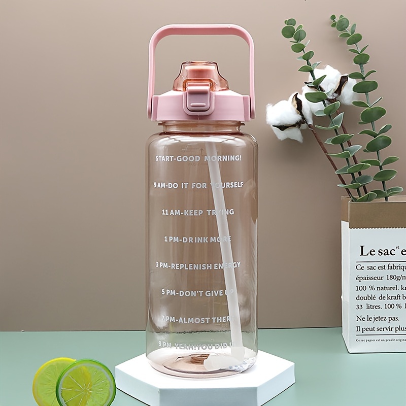 Classic Fashion Transparent Water Bottle Adult Portable - Temu