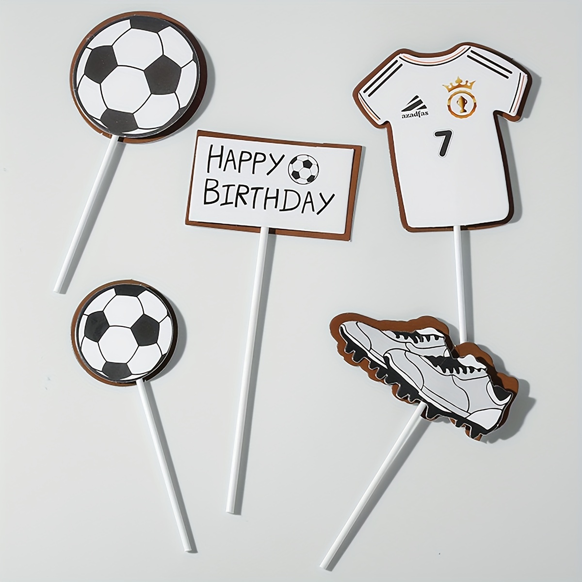 Décoration De Gâteau D'anniversaire De Football Pour Enfants